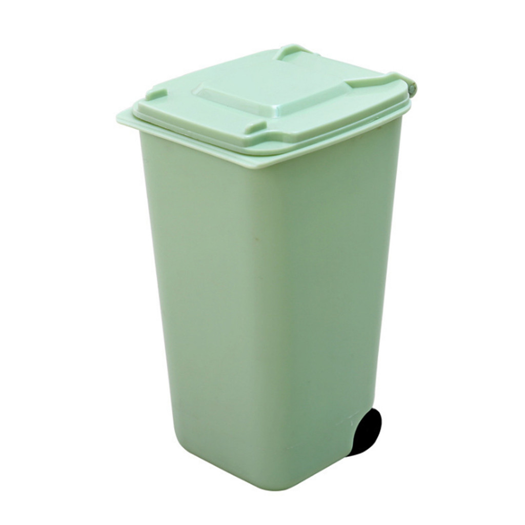 thumbnail image 2 of Papelera de Sobremesa de Plástico Mini Almacenamiento Lápiz Puede Organizador Pluma Limpieza del Hogar y Organizadores, 2 of 2